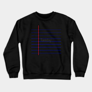 Tuesday- Lined Paper Crewneck Sweatshirt